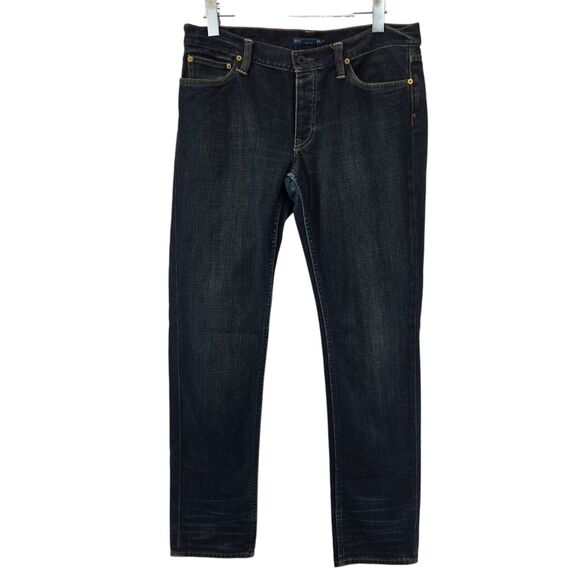 Ralph Lauren Thompson 650 Jeans Size 31 (34x32) Straight Leg Broken In Look - Picture 1 of 13
